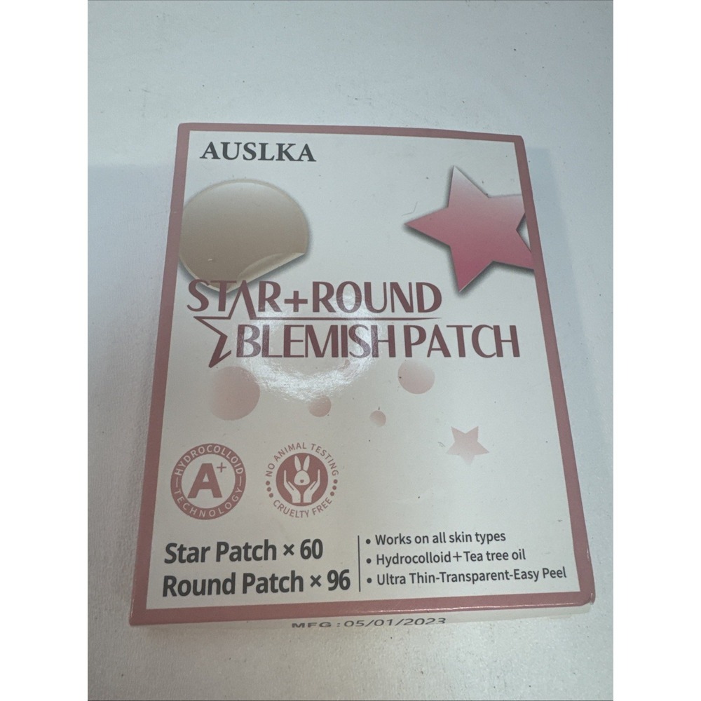 AUSLKA Star Blemis Patches -156 Patches - Hydrocolloid Spot Dots, Blemishes Patc